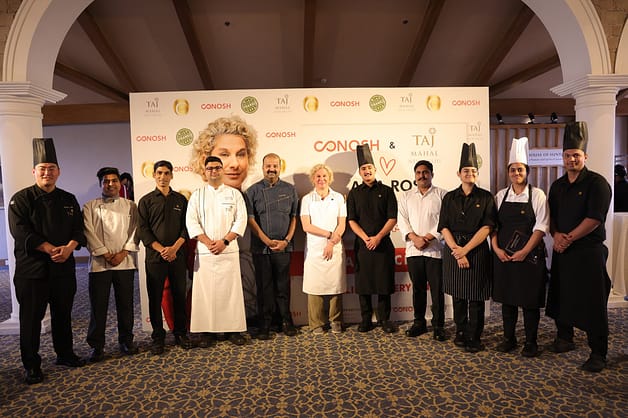 Chef Ana Ros with team of Taj Mahal New Delhi